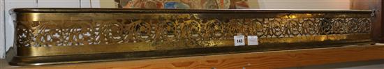 Victorian pierced brass kerb(-)